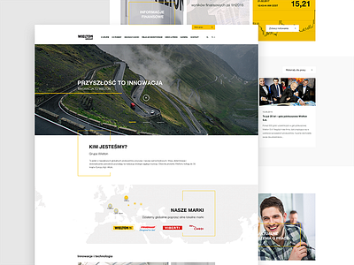 Wielton - corporate website corporate design landing page onepage semitrailers trailers ui ui design ux design uxui web design website design wielton