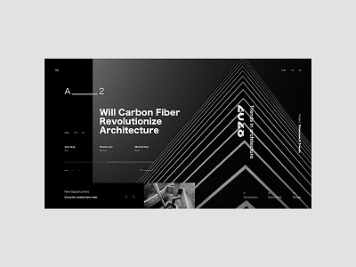 A_____2 architecture black landing page minimal typography