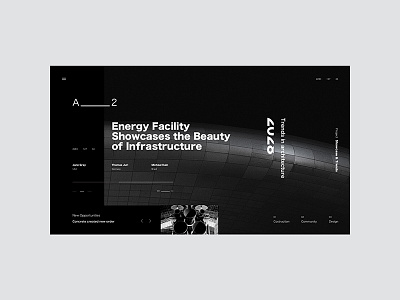 A ____2__4 architecture black landing page minimal typography ui