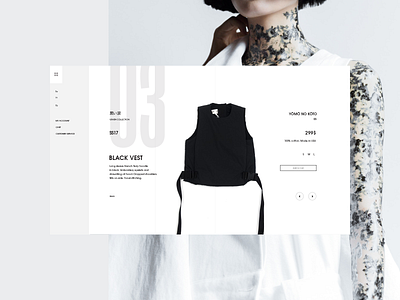 SS17_2 Product clean ecommerce fashion landing page minimal product page ui ux web design