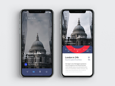 Visit Britain Guide app app concept guide app ios london travel app travel guide ux ux ui