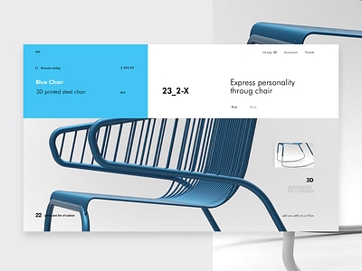 BLU_34_23 clean design ecommerce furniture furniture store minimal product page ui ux