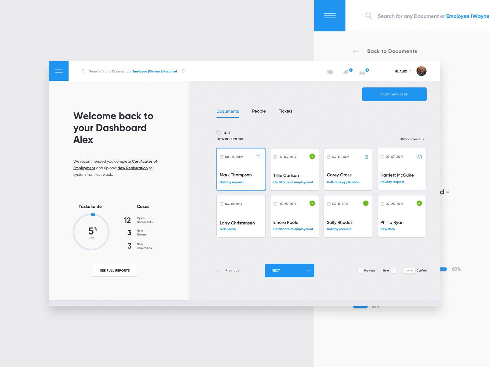 HR Dashboard by Tomasz Trefler on Dribbble