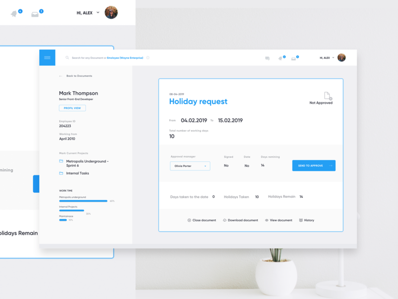 HRLogin by Tomasz Trefler on Dribbble