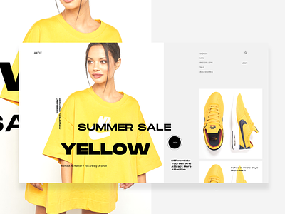 SU_17_22 ecommerce fashion fitness minimal product page ui ux yellow