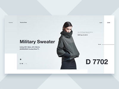 DD_1022_TECH clean ecommerce landing page minimal product page ui ux web