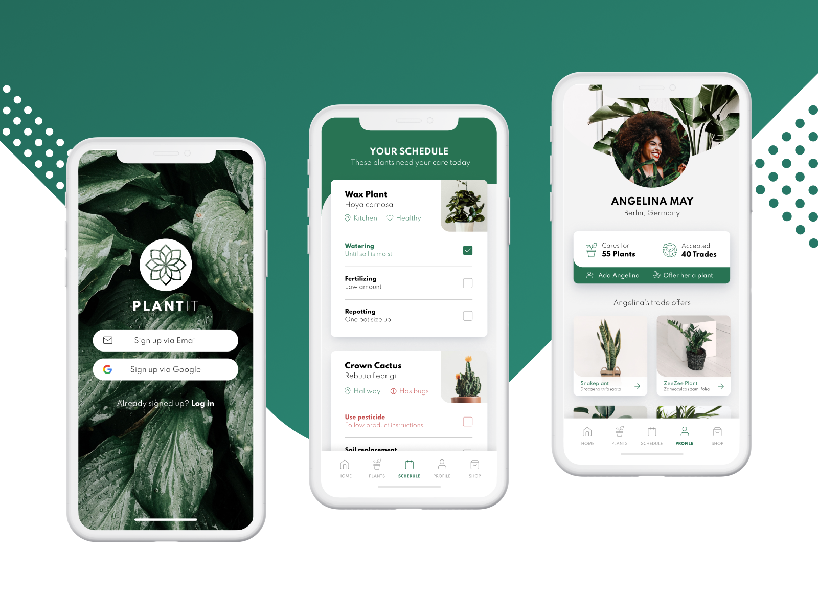 PlantIt - Mobile iOS App For Plant Care And Exchange by Pascal Looff on ...