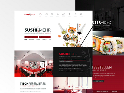 Website Design For A Berlin Sushi Restaurant asia eastern food japan product design restaurant sushi ui webdesign website