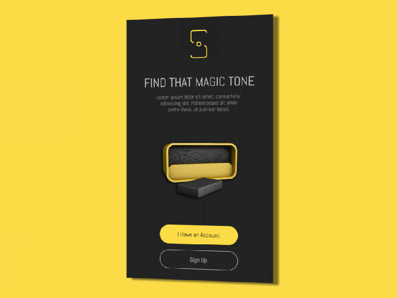 App Login Screen with Animation 3d animation ui ux