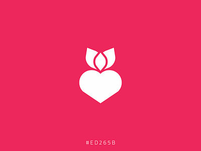 Heart + Leaf Logo Concept