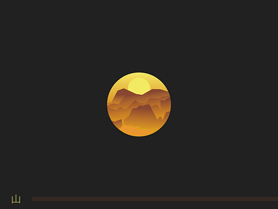 Yama app branding concept dark earth earthy epic icon illustration logo mountain product soil yellow