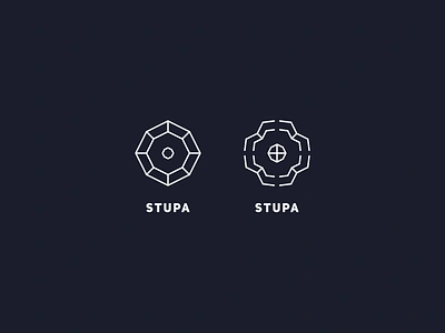 Monoline Logo/Icon Exploration for Stupa app brand branding concept design flat icon illustration logo minimalist monogram monogram logo monoline product simple simplicity ui vector