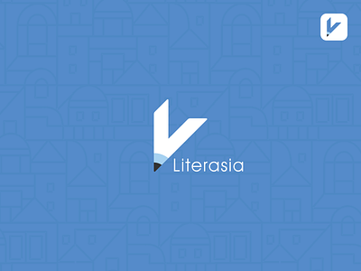 Literasia Logo branding design icon logo vector