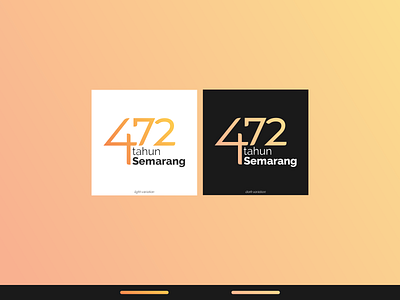 472 tahun Semarang Logo Concept (Rejected)