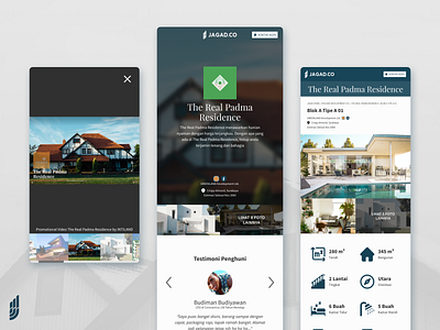 JAGAD Home Residence Page - Mobile app branding concept design ui ux