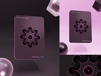 Pink 3D Card Design