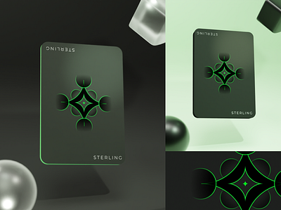 Green 3D Card Design