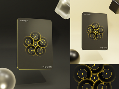 Yellow 3D Card Design