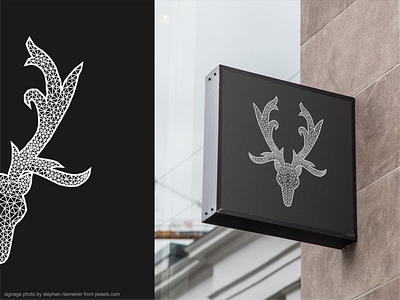 Stag Logo/Illustration for Signage