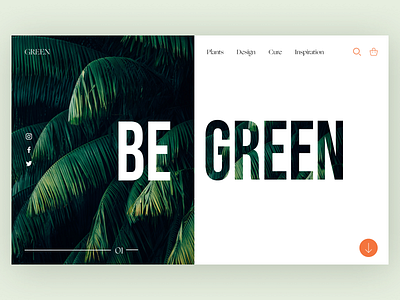 Begreen app art design graphic design green minimal ui uidesign ux