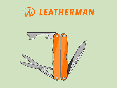 Leatherman S2 Illustration can opener knife leatherman multitool