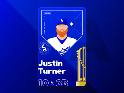 Dodgers 2020 World Series NFT Baseball Card: Justin Turner by Max