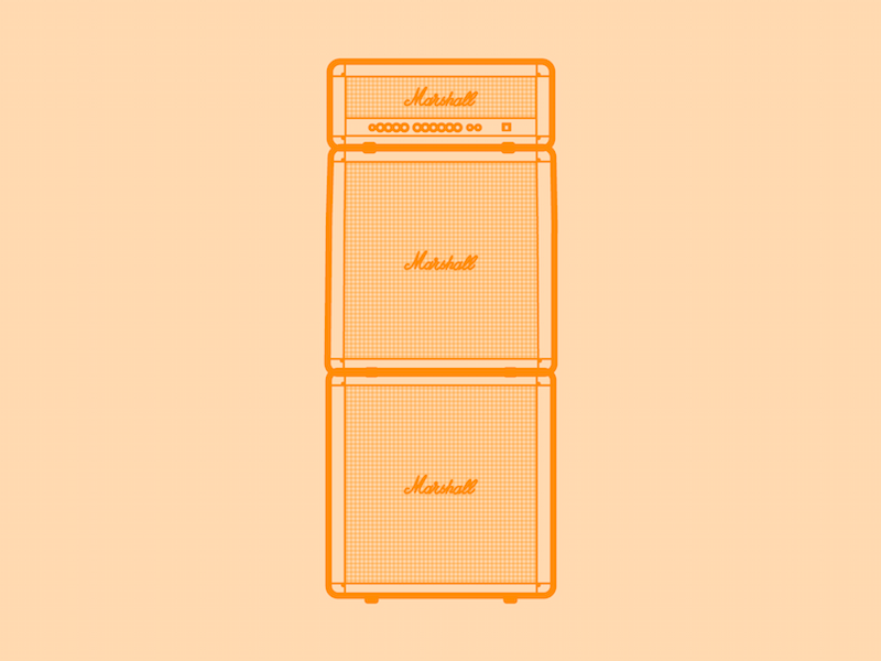 Marshall amp stack 30 minute warmup