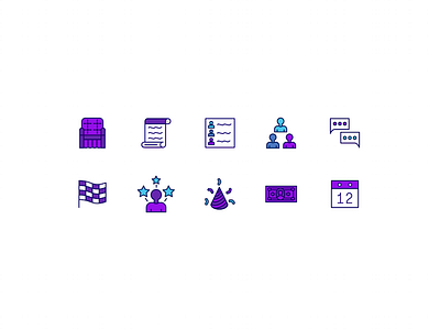 Relay For Life Icon Set