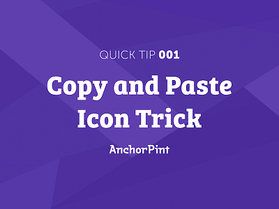 Copy And Paste Icon Trick