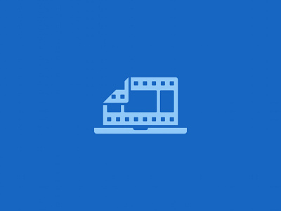 Film Laptop Logo branding creation film illustrator laptop logo process video