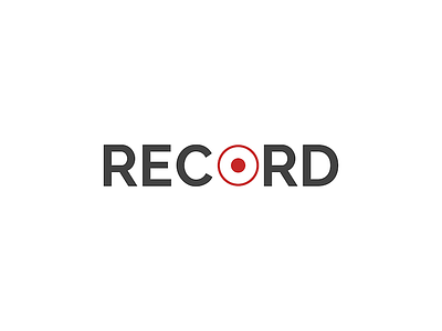 Record Logo by Max Burnside on Dribbble