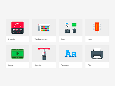 Polishing the Portfolio icons logos portfolio print typography web development