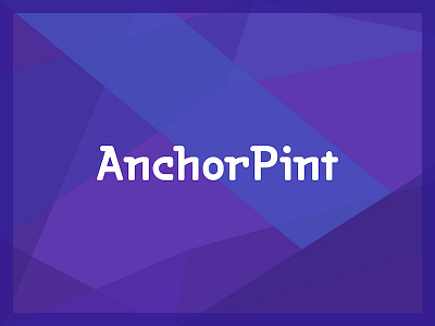 AnchorPint Wordmark anchorpint brand color flat geometric logo