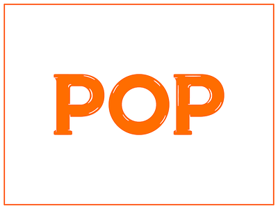 POP bright lettering pop popsicle summer typography