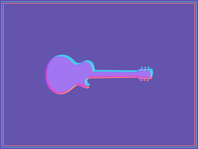 Art? abstract color guitar layer les paul