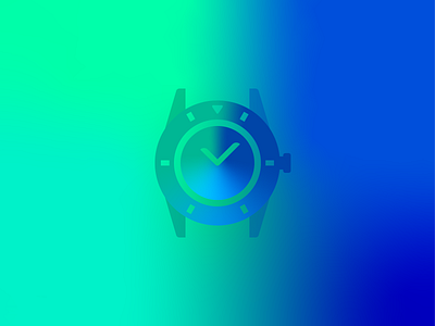 Watching Gradients 3d depth flat form free gradient illustrator simple watch wrist