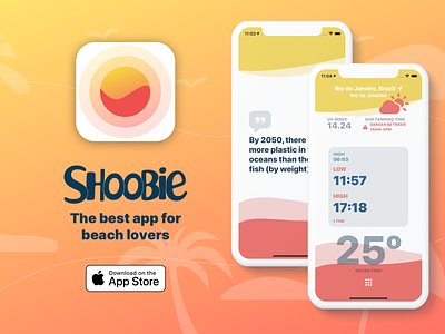 Shoobie app - coming soon app iphone sea shoobie tide weather app