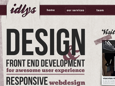 The new IDLYS website, soon ! idlys webdesign