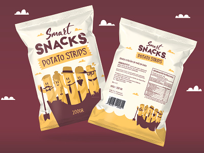 Smart Snacks branding design food branding food packaging illustration packaging packaging design product packaging typography vector