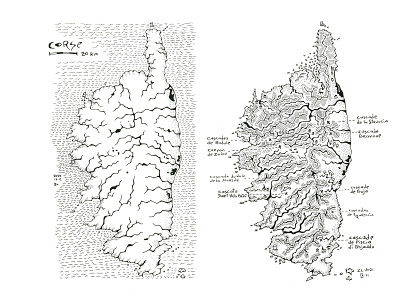 Geographic map of Сorsica corse maps