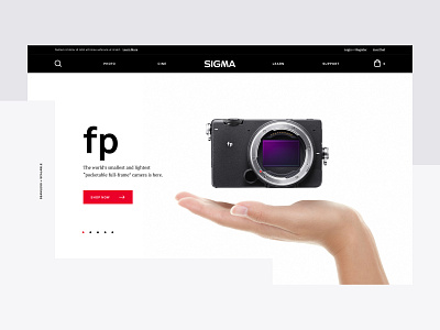 Sigma Photo e commerce web design