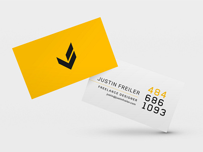 Justin Freiler Business Card bizcard business card layout logo typography
