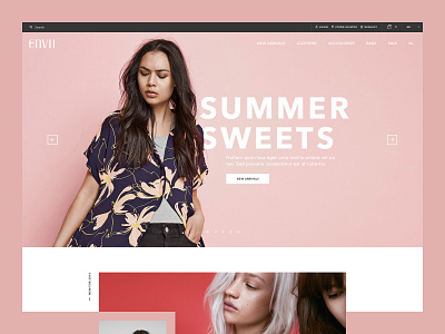Envii e commerce fashion retail web design website
