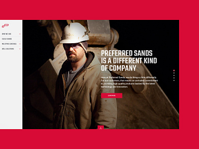Preferred Sands ui design ux design web design website