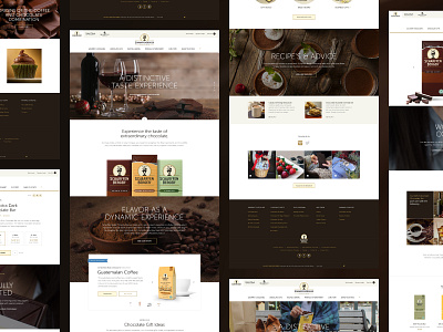 Scharfen-Berger Chocolate choclates chocolate bar retail ui design web design website