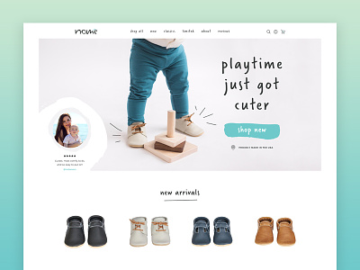 Toddler Fashion Site clean ecommerce fashion shoes toddler ui ux visual design web website
