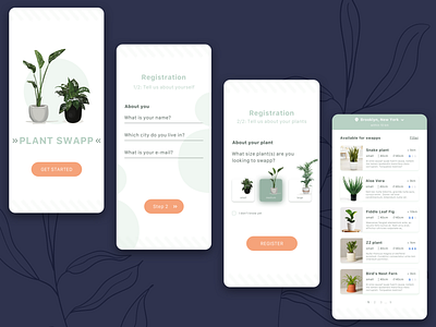 Mobile App for plant swap