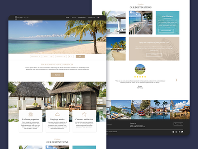 Luxurious Travel website design app design branding interaction design ui ux web design website