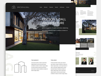 Architectural website UX/UI Design