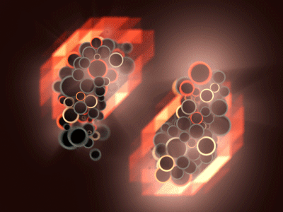 Playing with Mograph and dynamics (gif) 2d animation c4d cinema 4d gif mograph